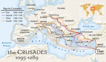 Map of Crusades