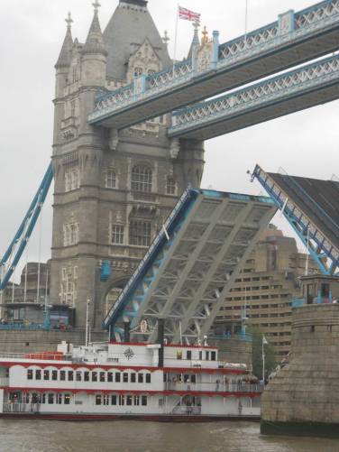 Tower Bridge opening for boat pass
