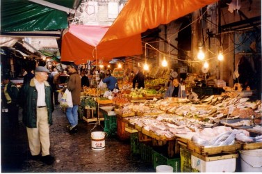 Market Vucciria, fish.