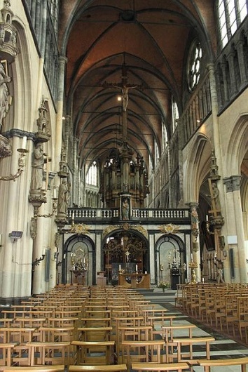 Interior of the 13th century Church of Our Lady